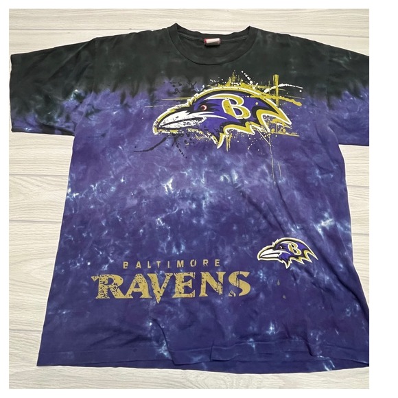 NFL Other - Vintage NFL Baltimore Ravens T-Shirt Tie Dye Graphic Print Short Sleeve L